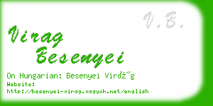 virag besenyei business card